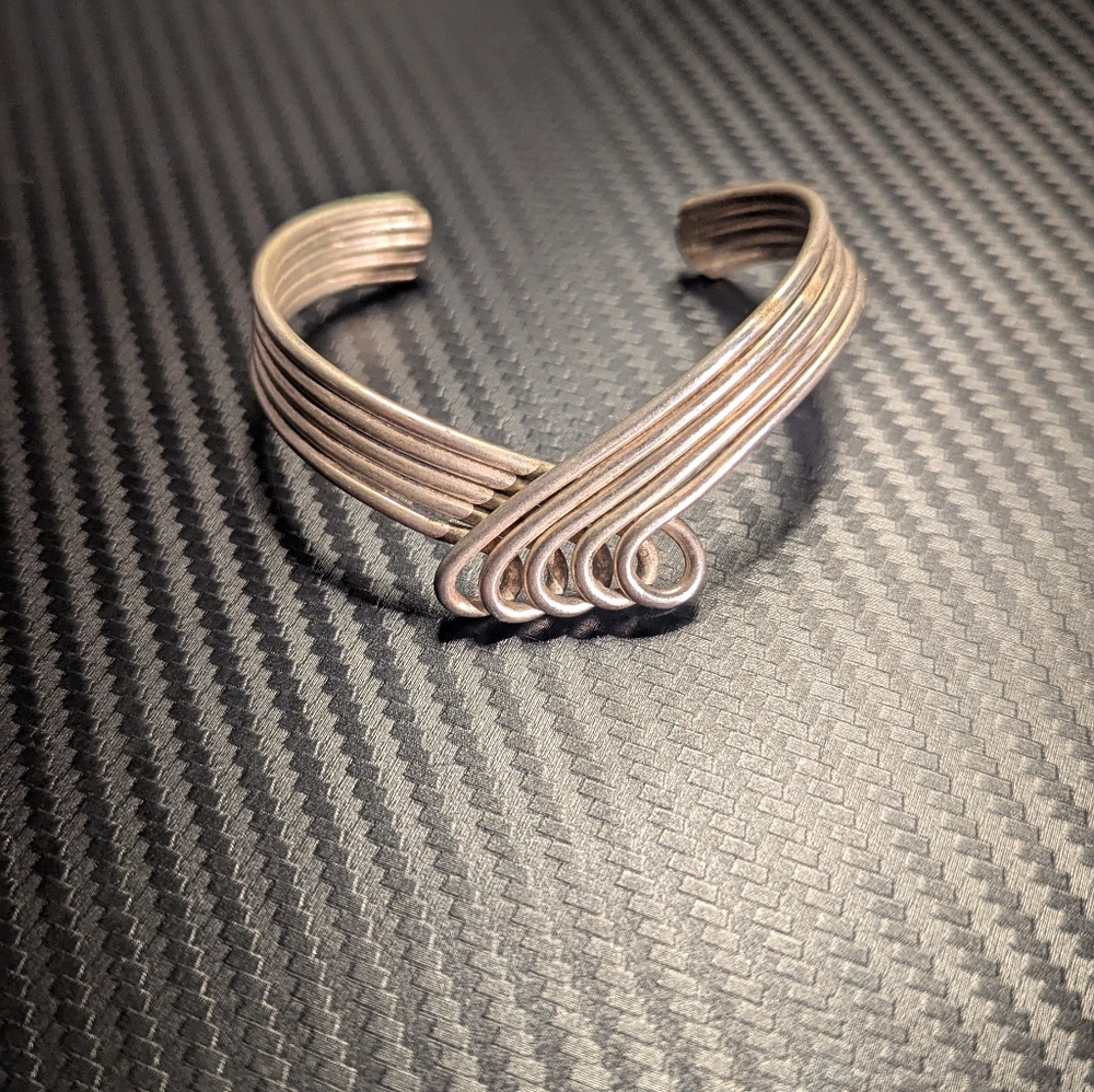 Modernist Twisted Cuff Bracelet
